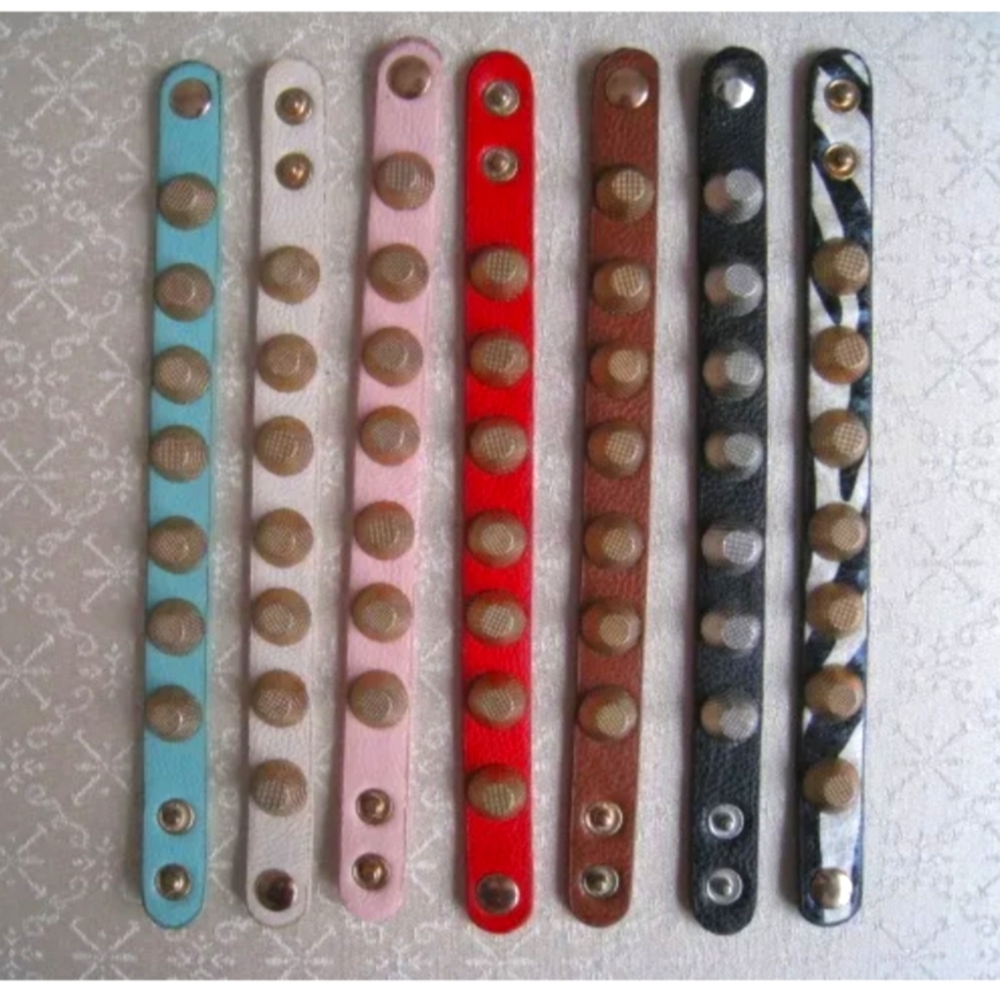 Giant Stud Snap Closure Adjustable Bracelets Red, Brown, Beige, Blush and more